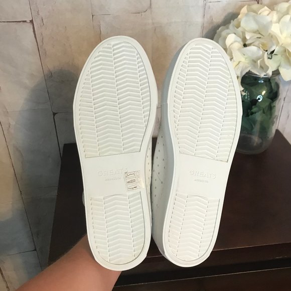 NWOT GREATS Women's Size 8 Royale Sneakers Polka Dot Leather Shoes - Picture 6 of 12